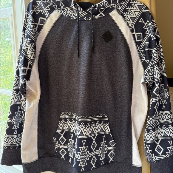 Burton Black and White Hoodie - Picture 1 of 3